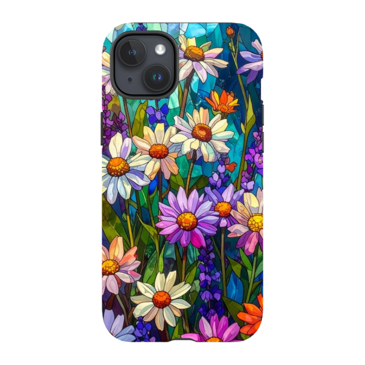 iPhone MagSafe Tough Case - Purple Daisies