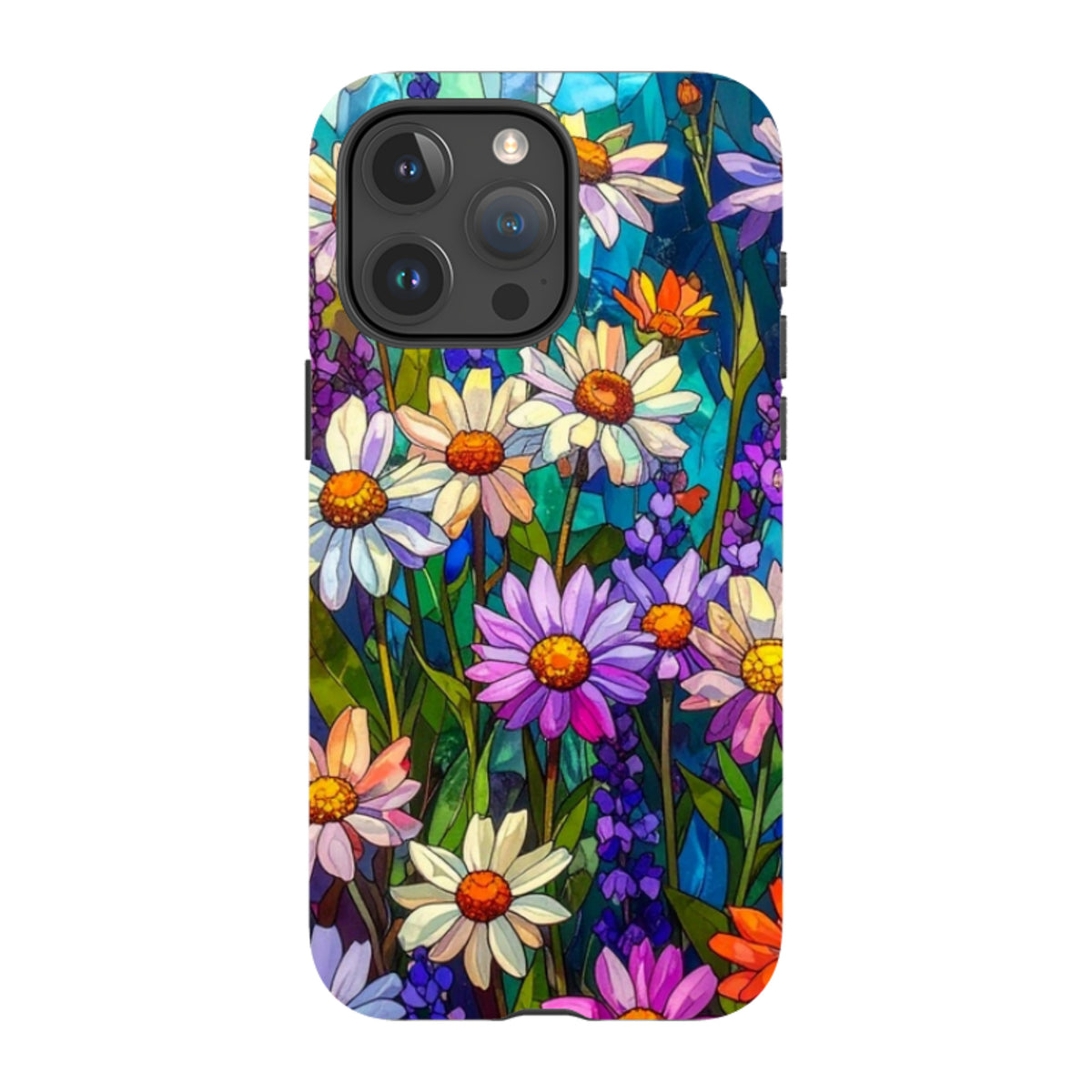 iPhone MagSafe Tough Case - Purple Daisies