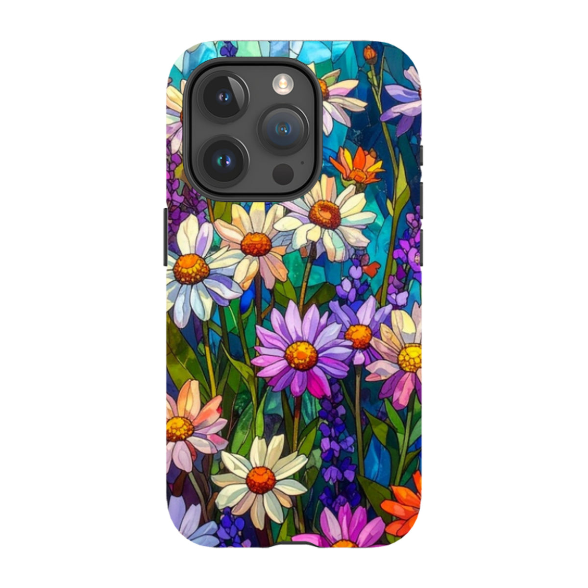 iPhone MagSafe Tough Case - Purple Daisies