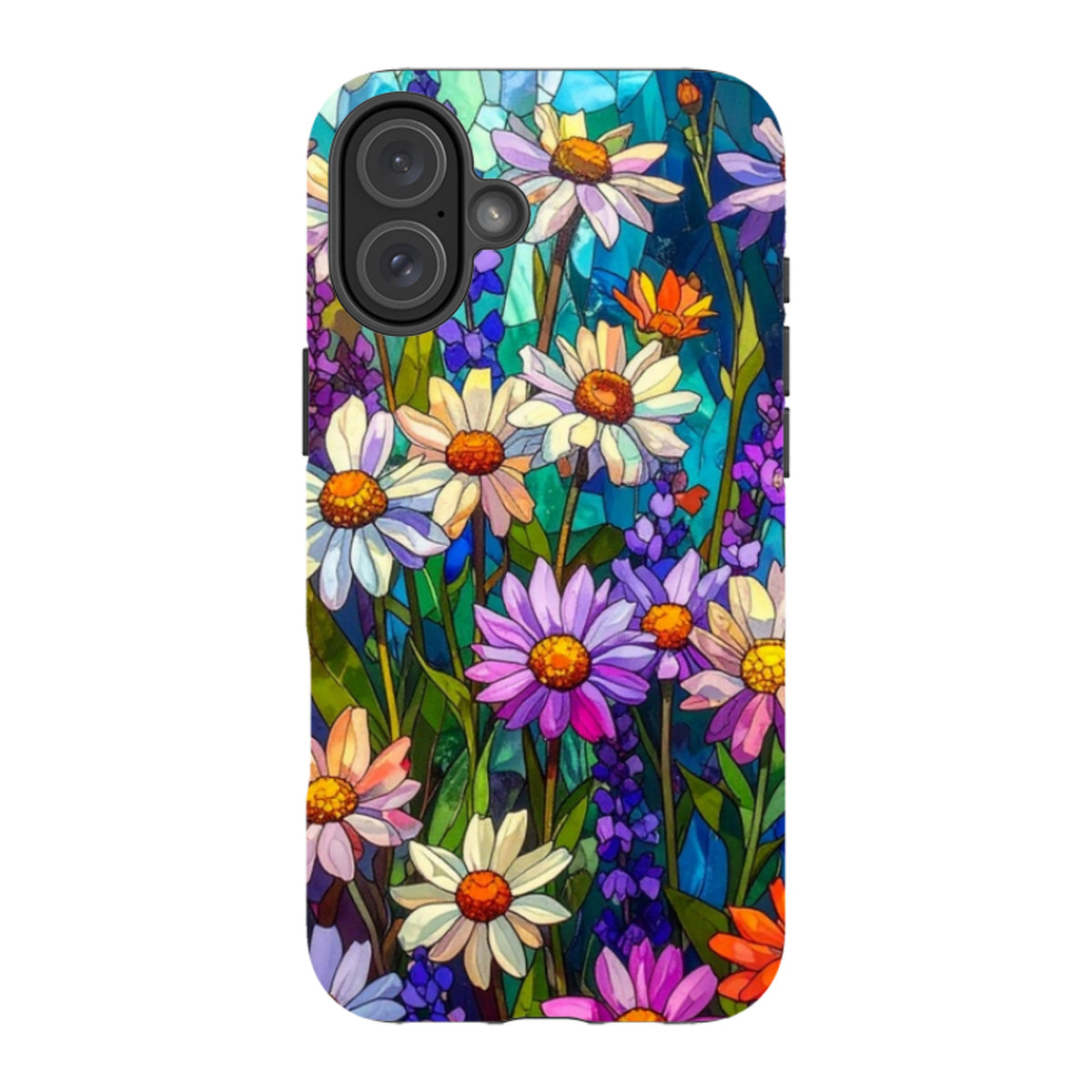 iPhone MagSafe Tough Case - Purple Daisies