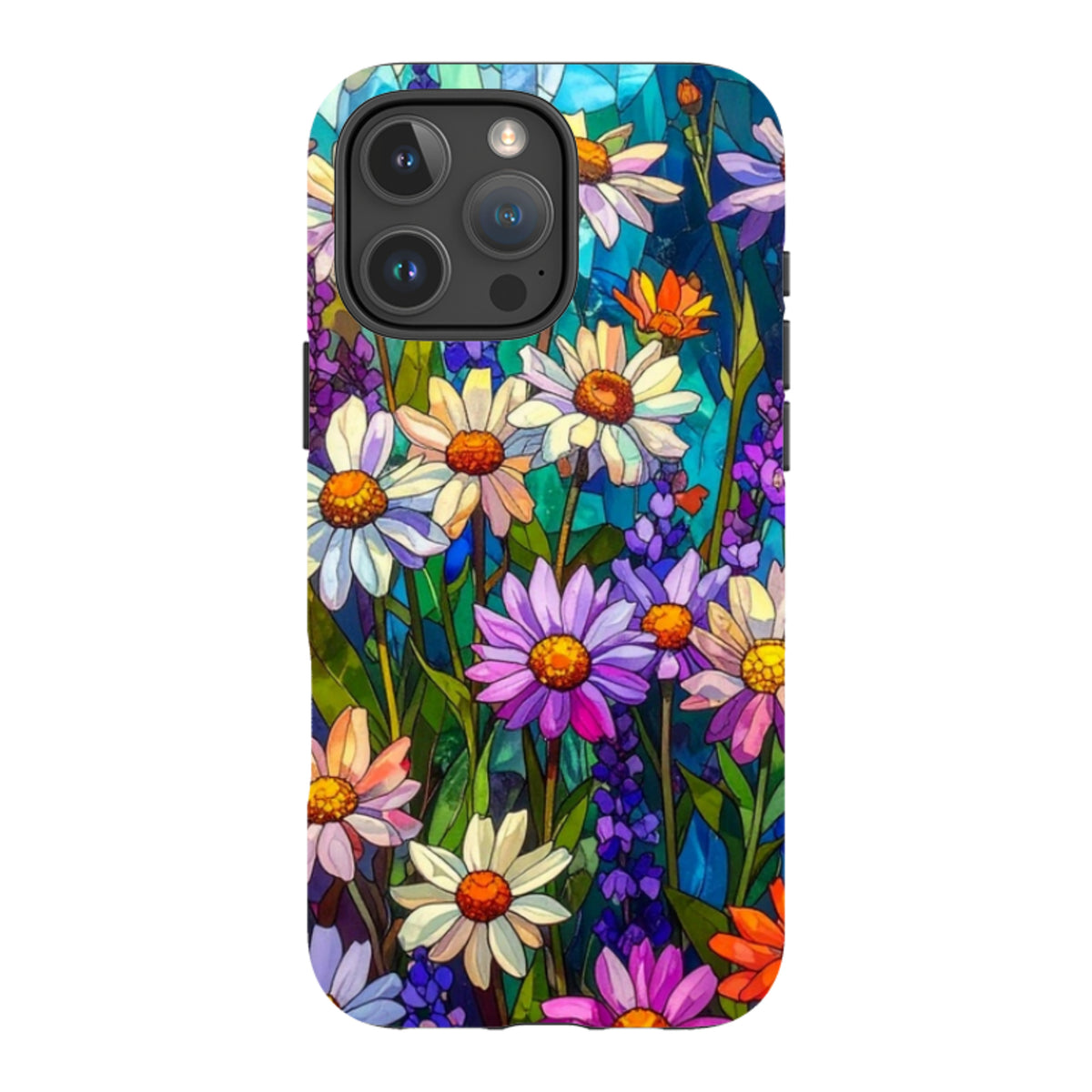 iPhone MagSafe Tough Case - Purple Daisies