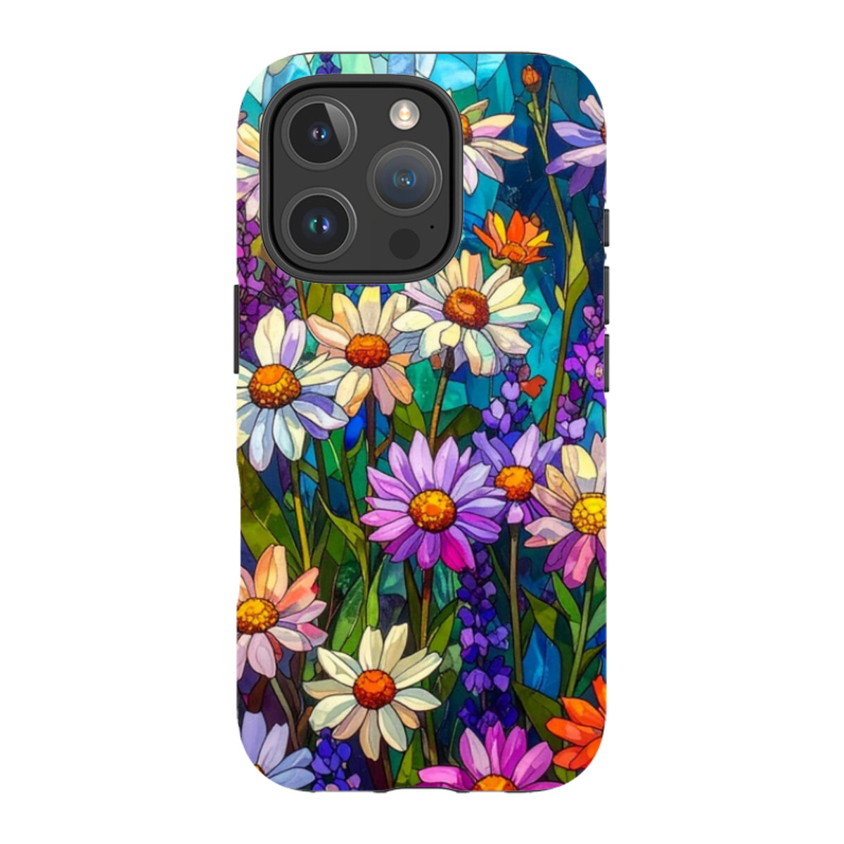 iPhone MagSafe Tough Case - Purple Daisies
