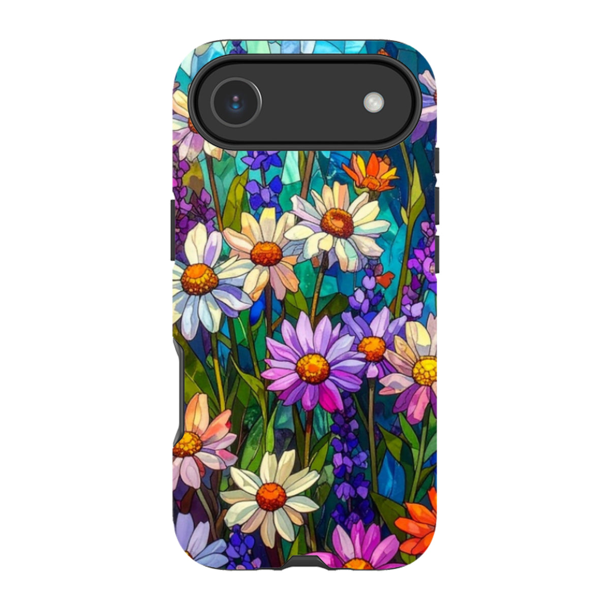 iPhone MagSafe Tough Case - Purple Daisies