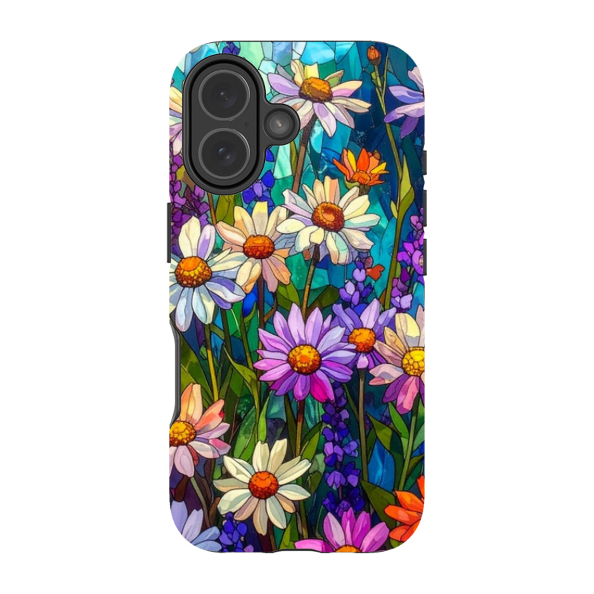 iPhone MagSafe Tough Case - Purple Daisies