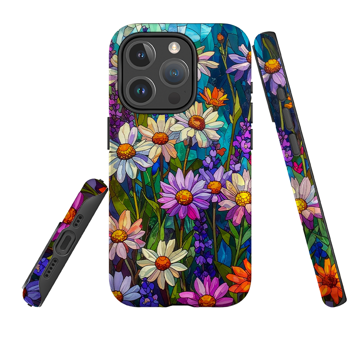 iPhone MagSafe Tough Case - Purple Daisies