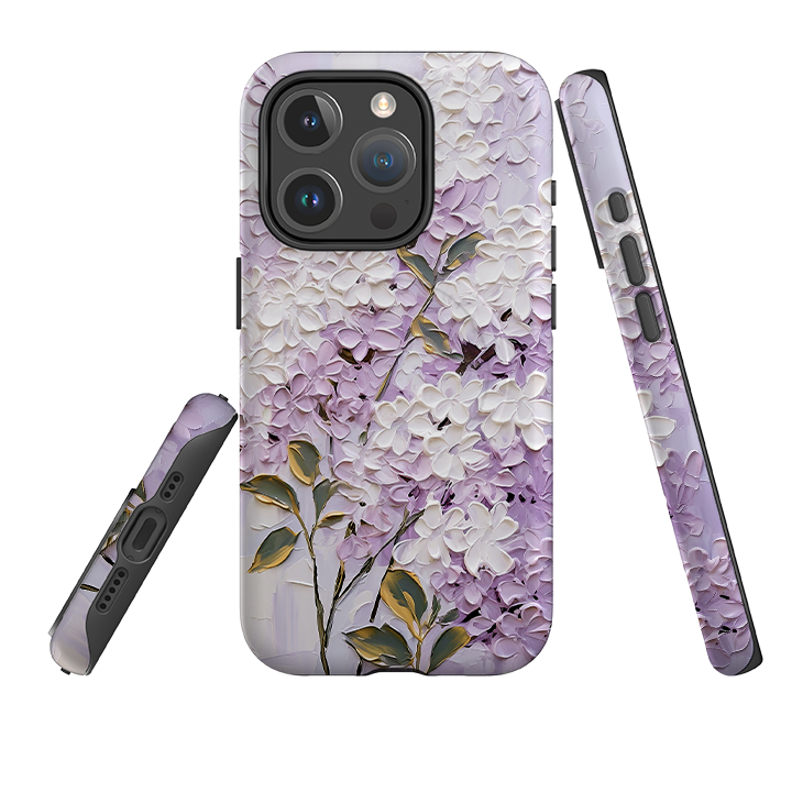 iPhone MagSafe Tough Case - Purple Floral II
