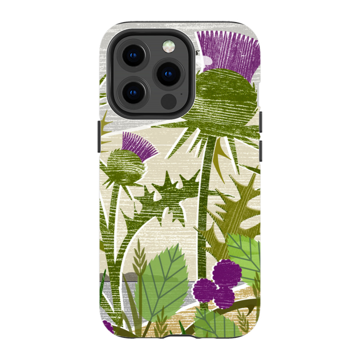iPhone MagSafe Tough Case -  Purple Thistle By Liane Payne