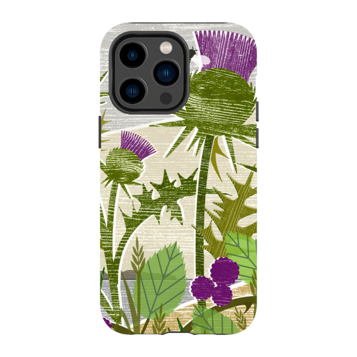 iPhone MagSafe Tough Case -  Purple Thistle By Liane Payne