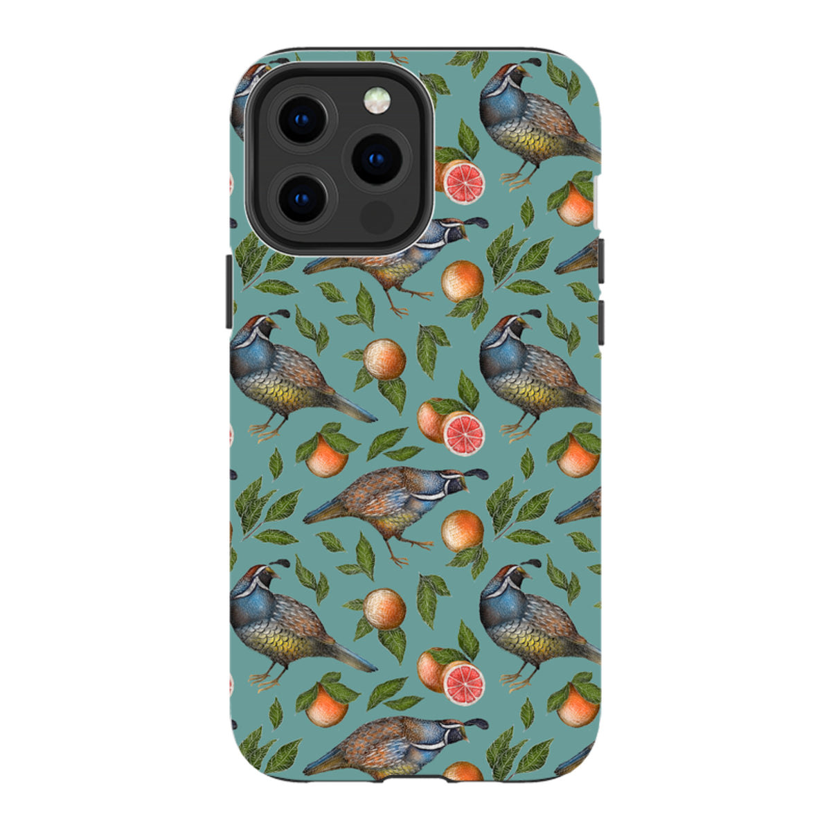 iPhone MagSafe Tough Case -  Quails Pattern By Catherine Rowe