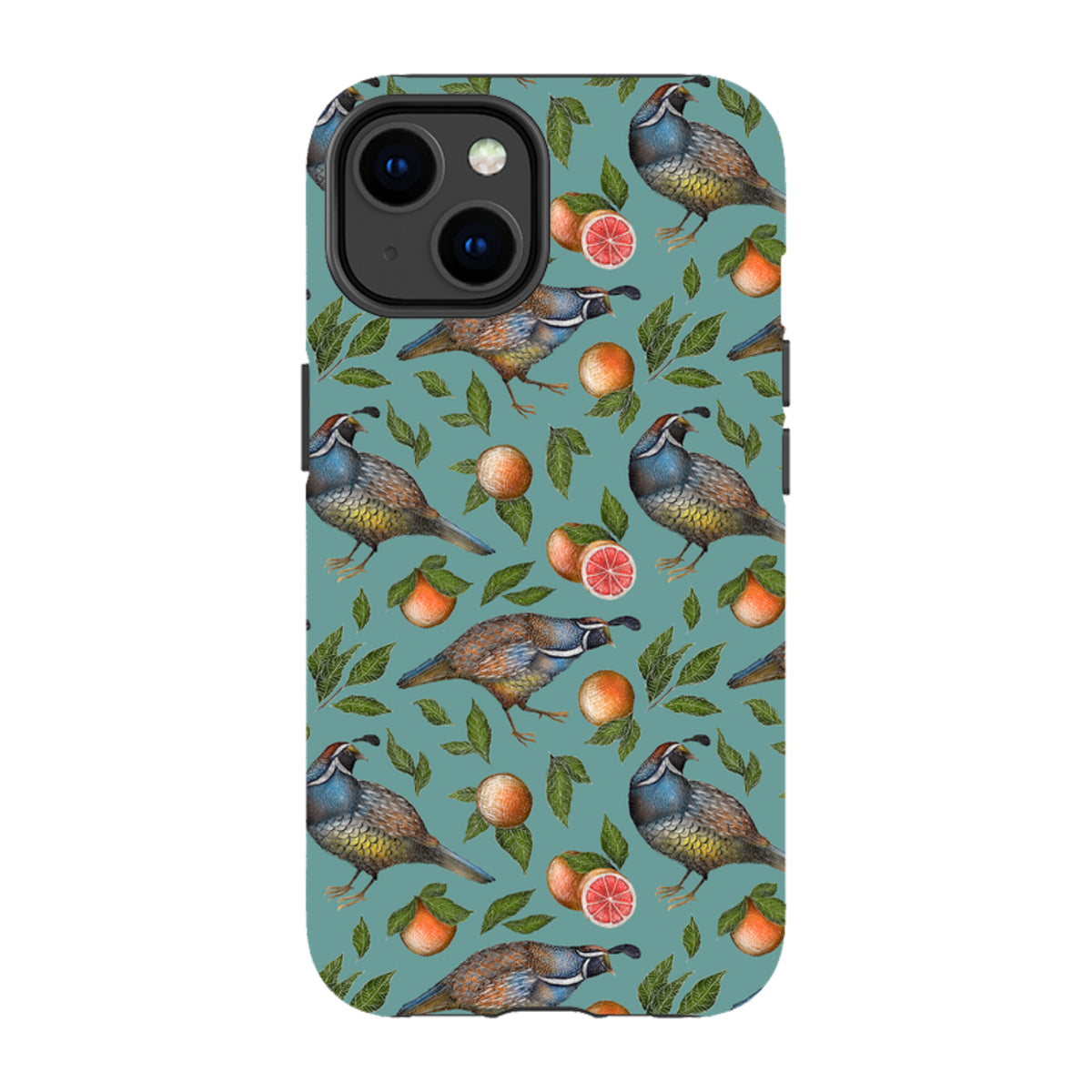 iPhone MagSafe Tough Case -  Quails Pattern By Catherine Rowe