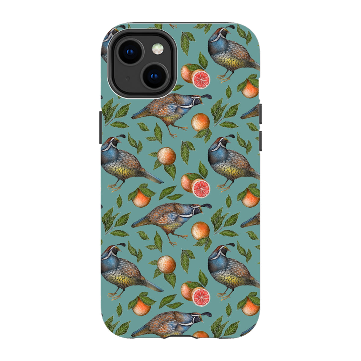 iPhone MagSafe Tough Case -  Quails Pattern By Catherine Rowe