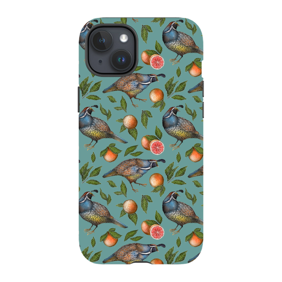 iPhone MagSafe Tough Case -  Quails Pattern By Catherine Rowe