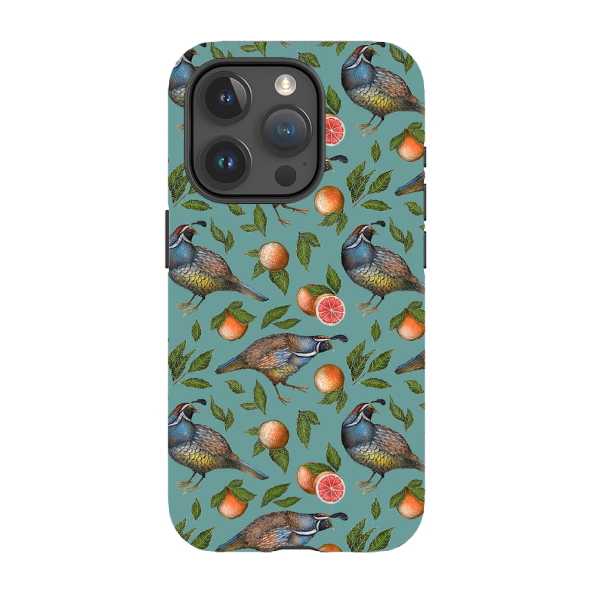 iPhone MagSafe Tough Case -  Quails Pattern By Catherine Rowe