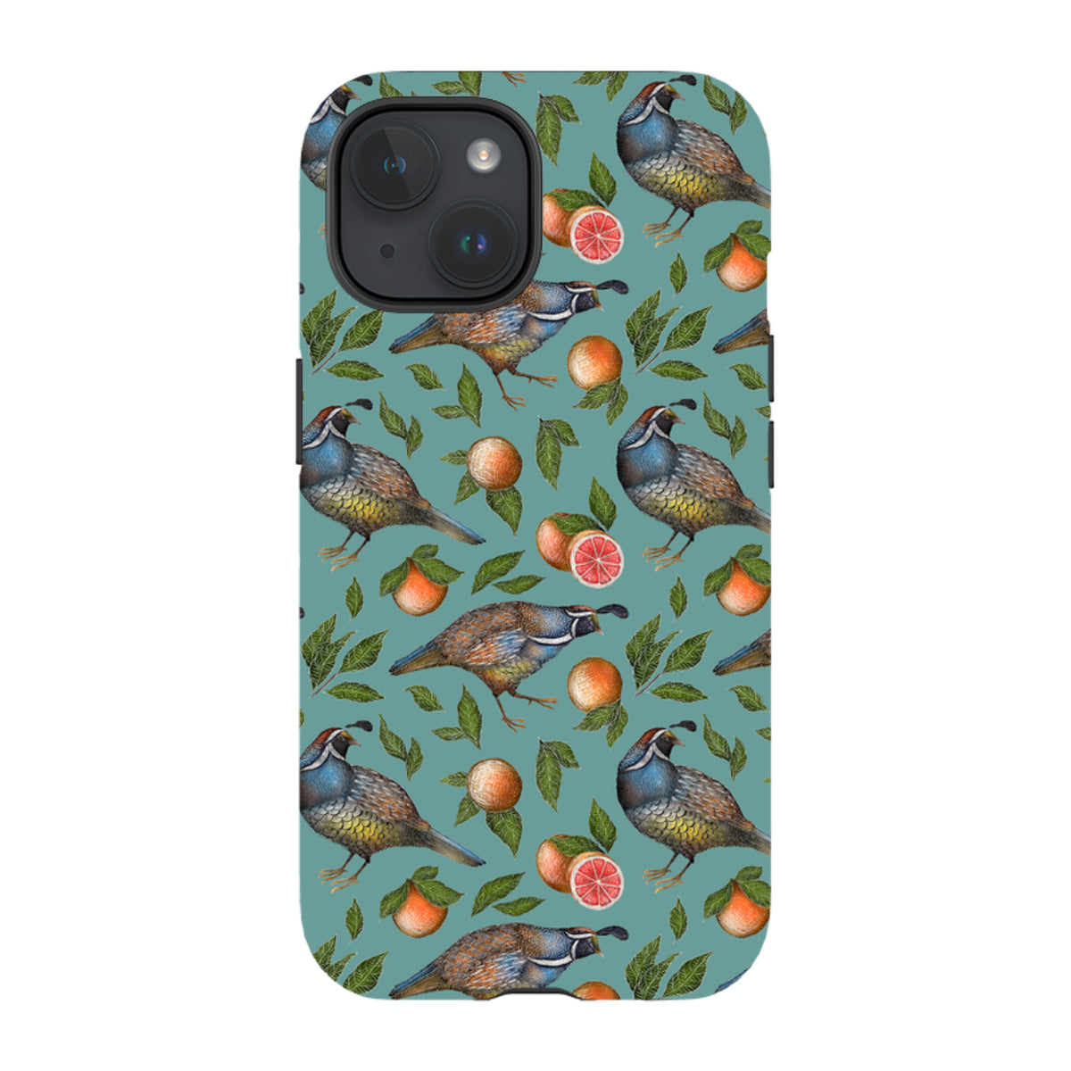 iPhone MagSafe Tough Case -  Quails Pattern By Catherine Rowe