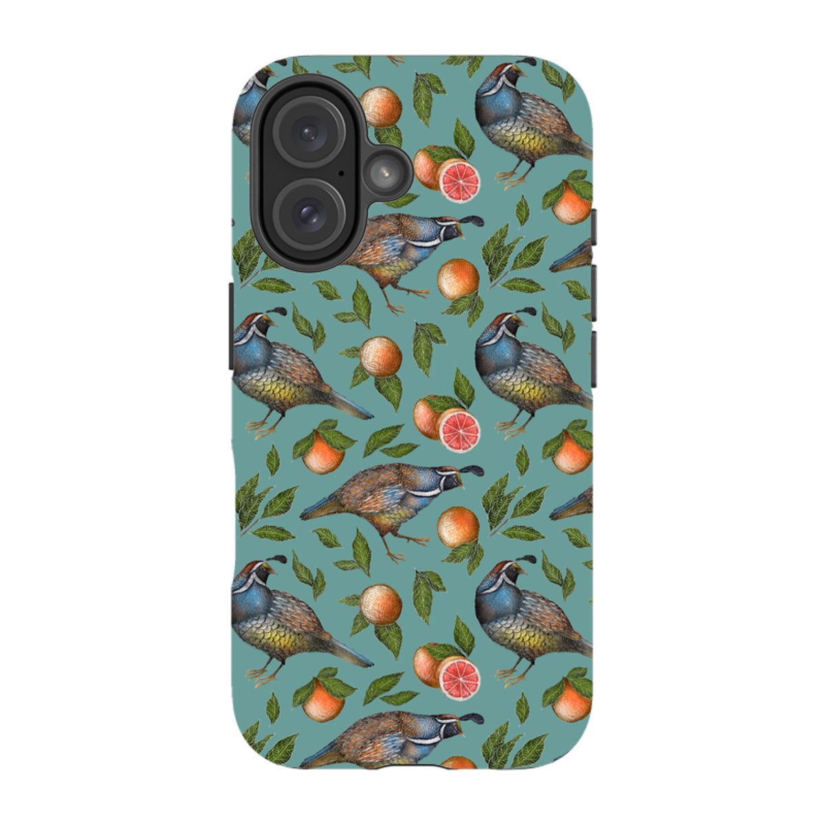 iPhone MagSafe Tough Case -  Quails Pattern By Catherine Rowe