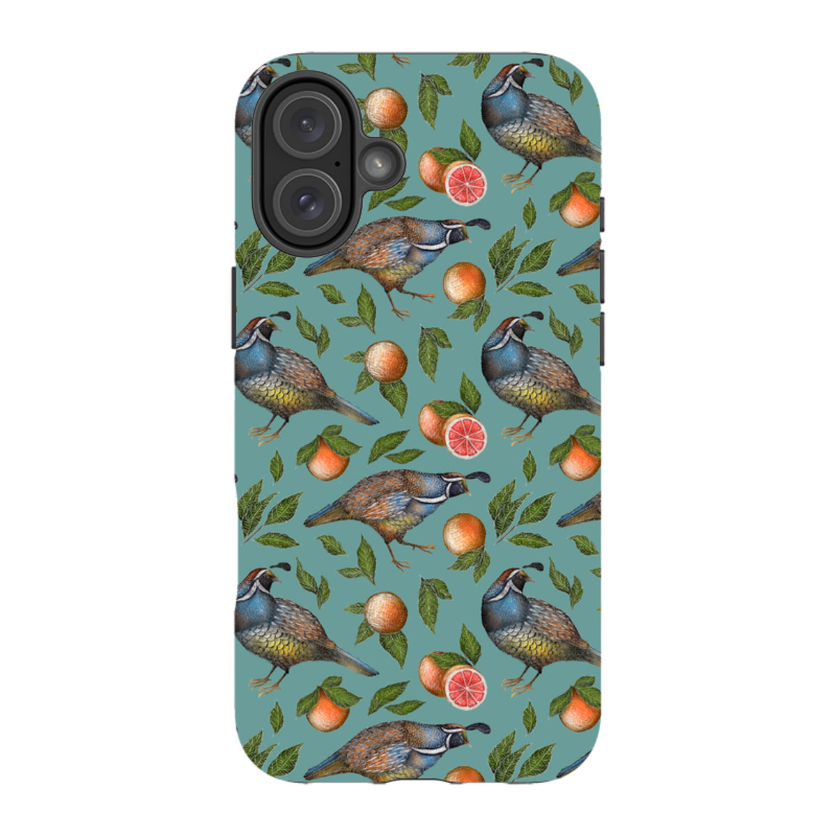 iPhone MagSafe Tough Case -  Quails Pattern By Catherine Rowe