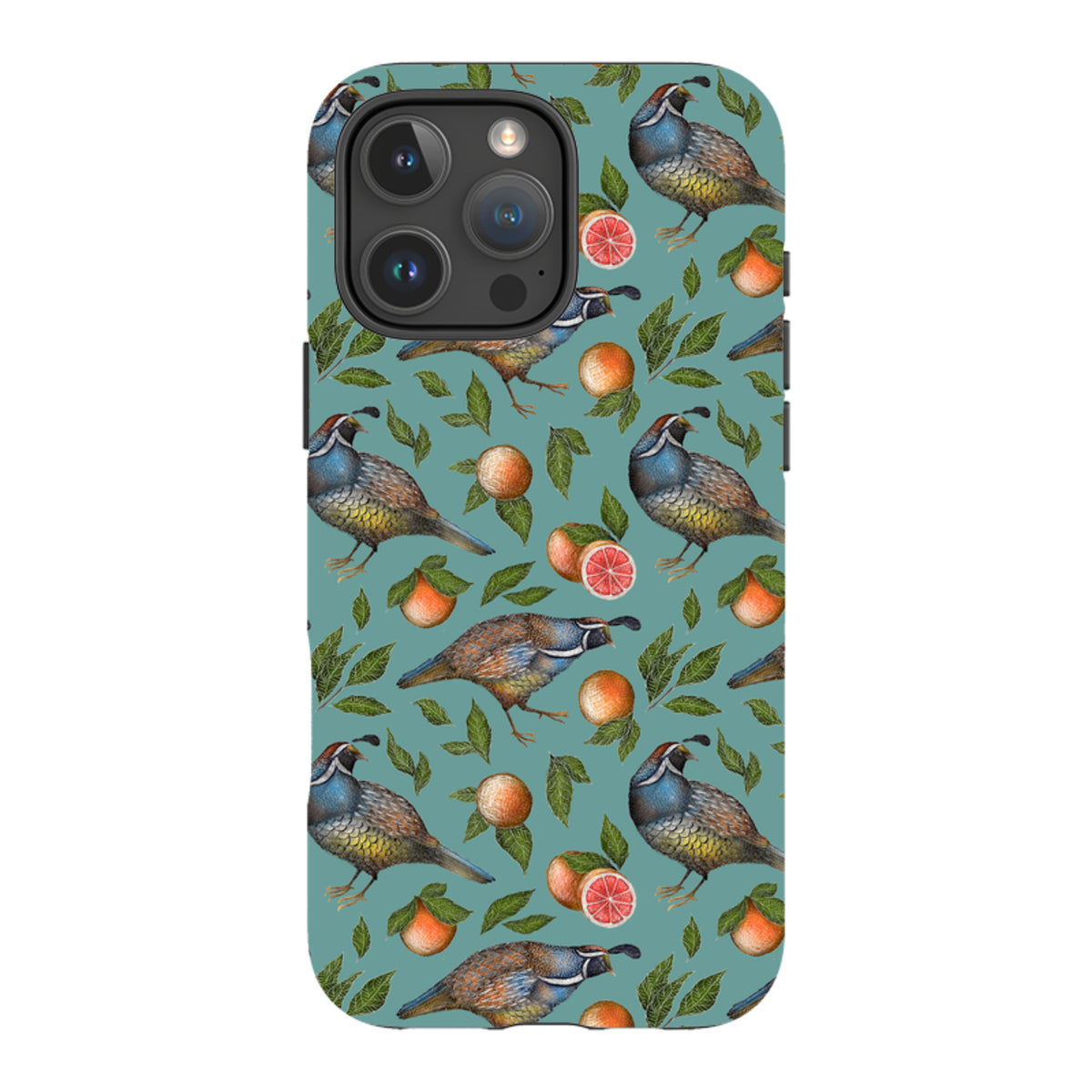 iPhone MagSafe Tough Case -  Quails Pattern By Catherine Rowe