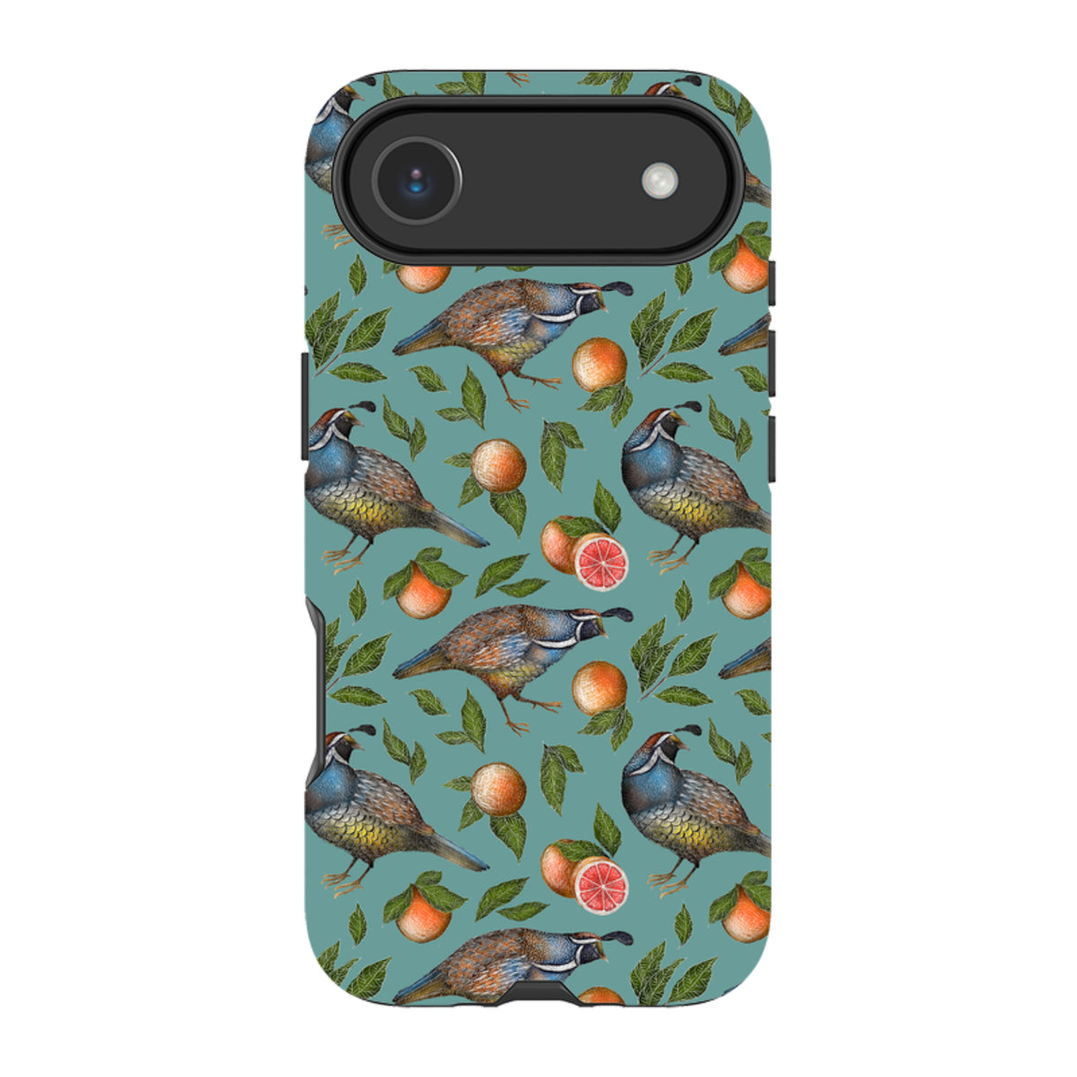 iPhone MagSafe Tough Case -  Quails Pattern By Catherine Rowe