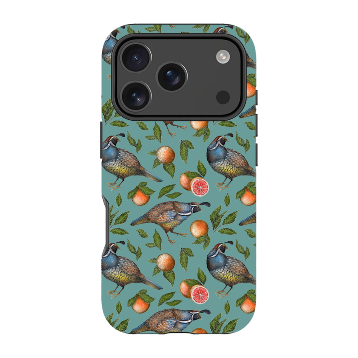 iPhone MagSafe Tough Case -  Quails Pattern By Catherine Rowe