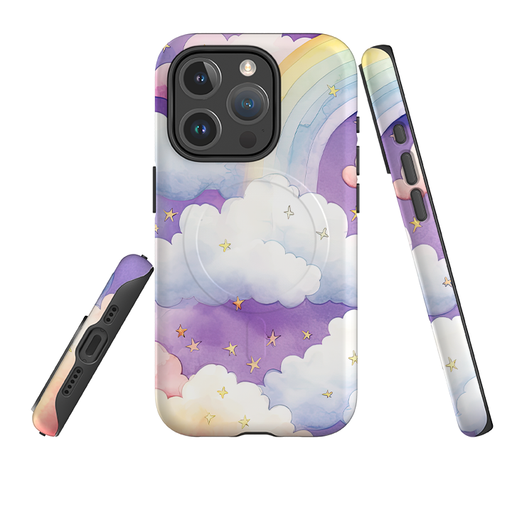 iPhone MagSafe Tough Case - Rainbow Clouds II