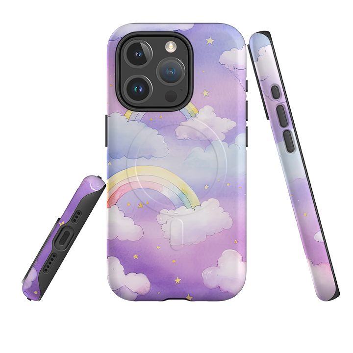 iPhone MagSafe Tough Case - Rainbow Clouds III