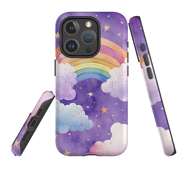 iPhone MagSafe Tough Case - Rainbow Clouds