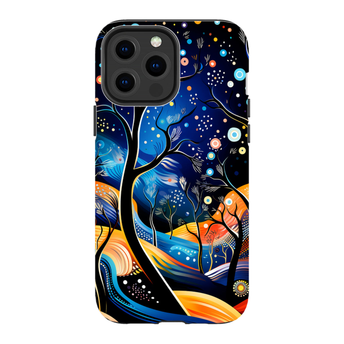 iPhone MagSafe Tough Case - Rainbow Night Stars
