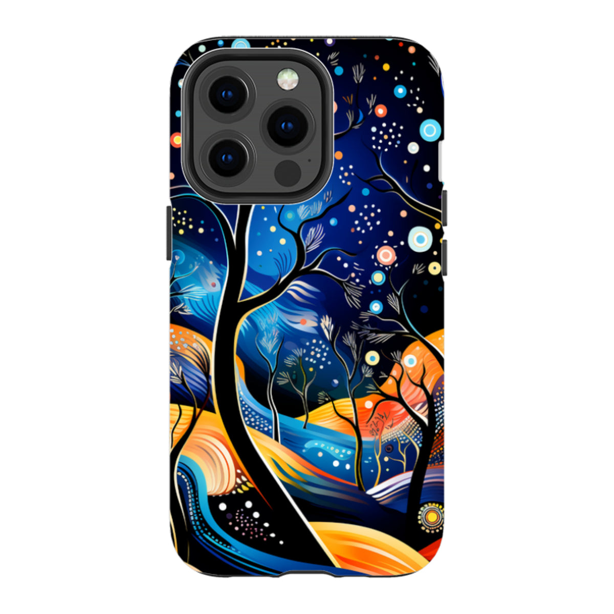 iPhone MagSafe Tough Case - Rainbow Night Stars