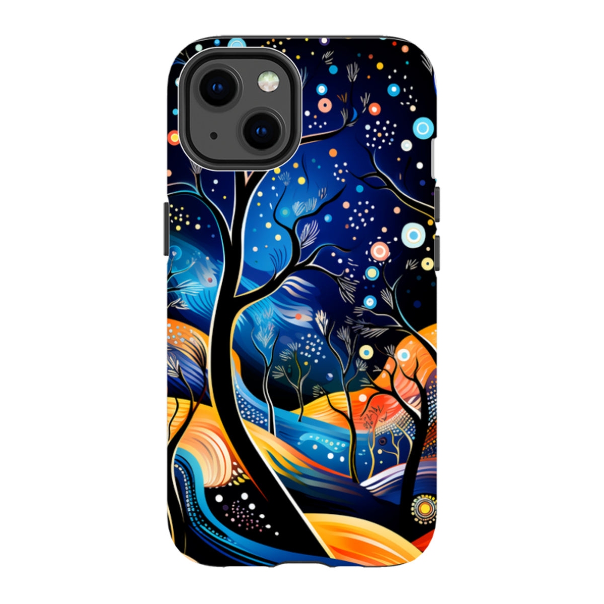 iPhone MagSafe Tough Case - Rainbow Night Stars