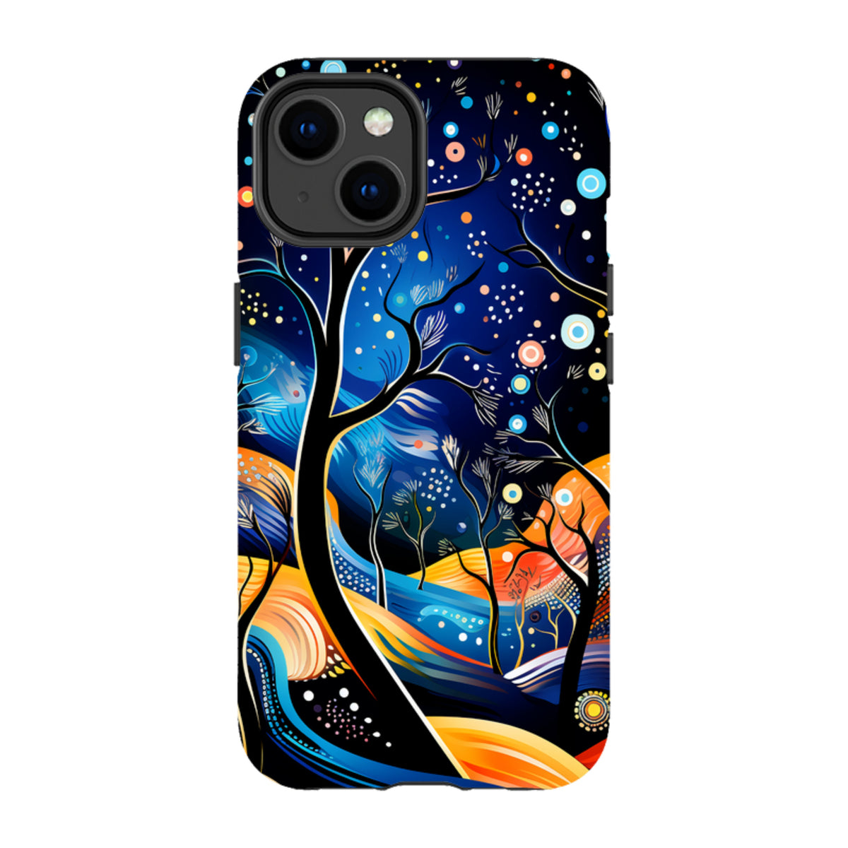 iPhone MagSafe Tough Case - Rainbow Night Stars