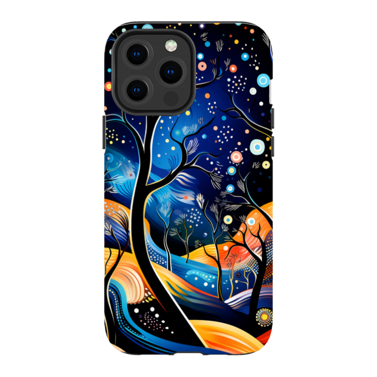 iPhone MagSafe Tough Case - Rainbow Night Stars