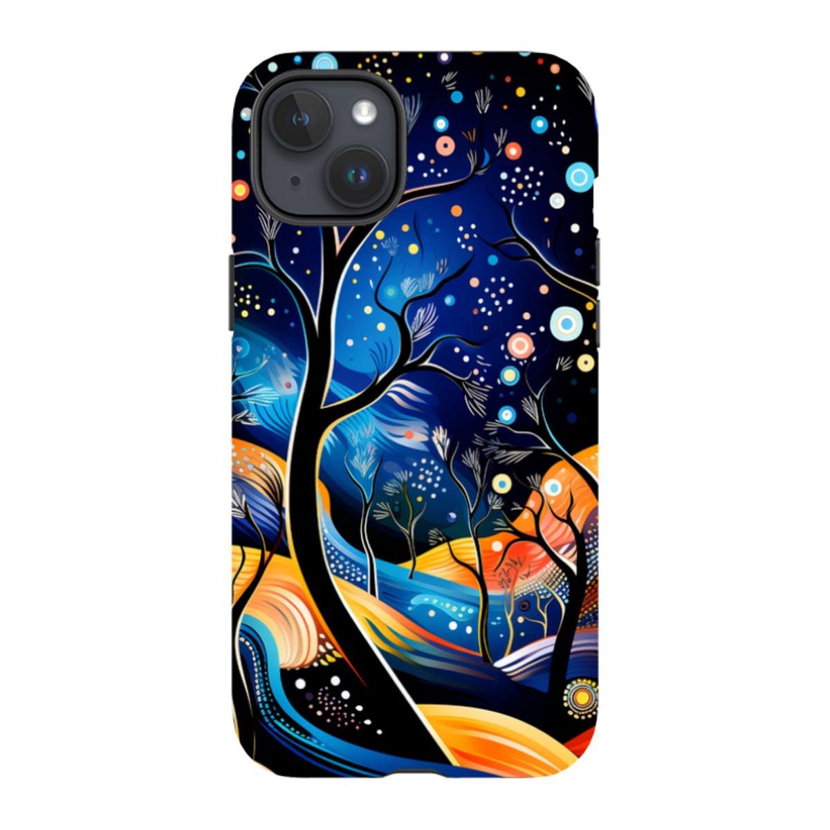 iPhone MagSafe Tough Case - Rainbow Night Stars