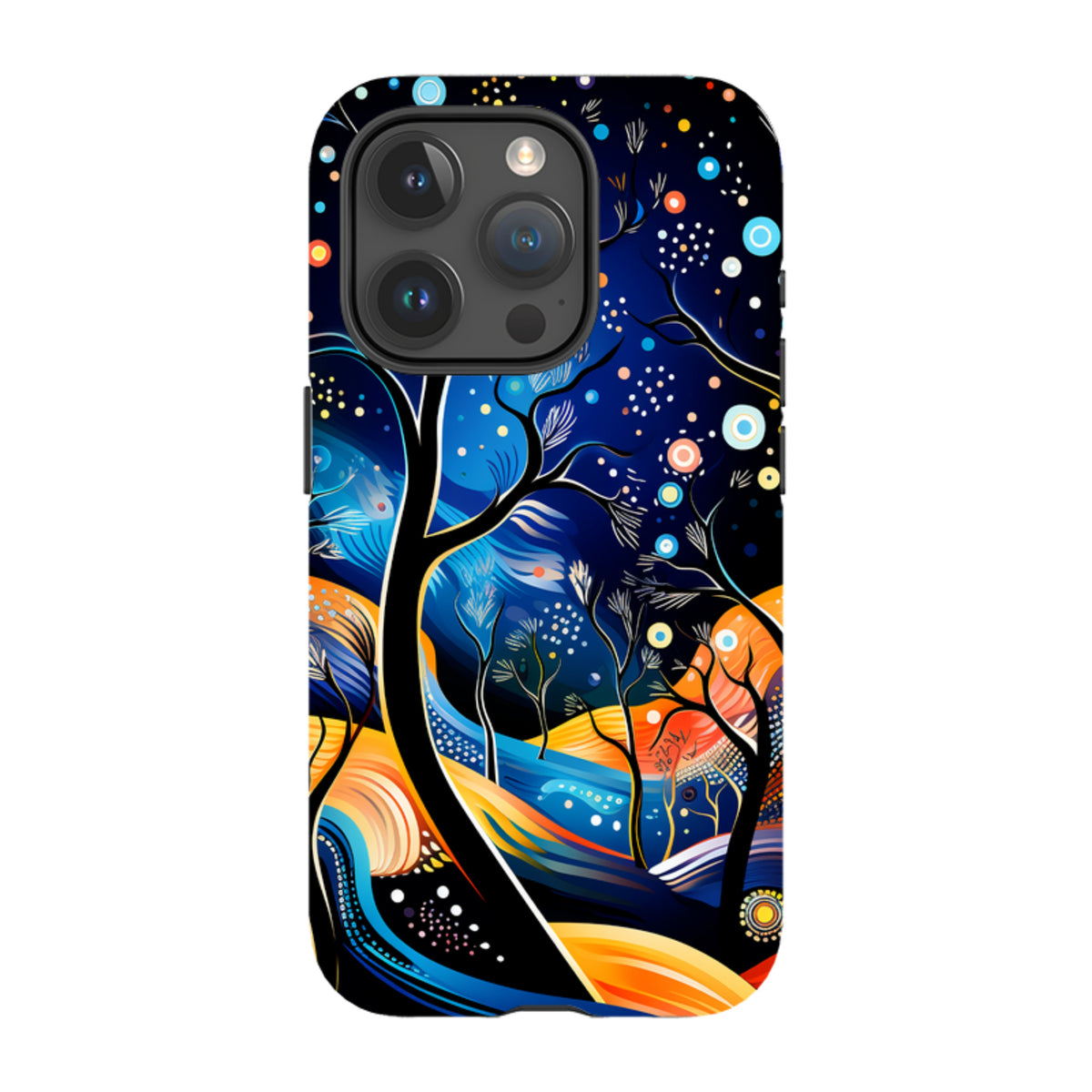 iPhone MagSafe Tough Case - Rainbow Night Stars