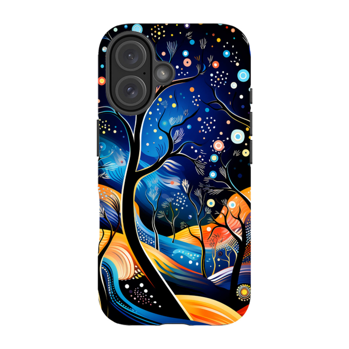 iPhone MagSafe Tough Case - Rainbow Night Stars