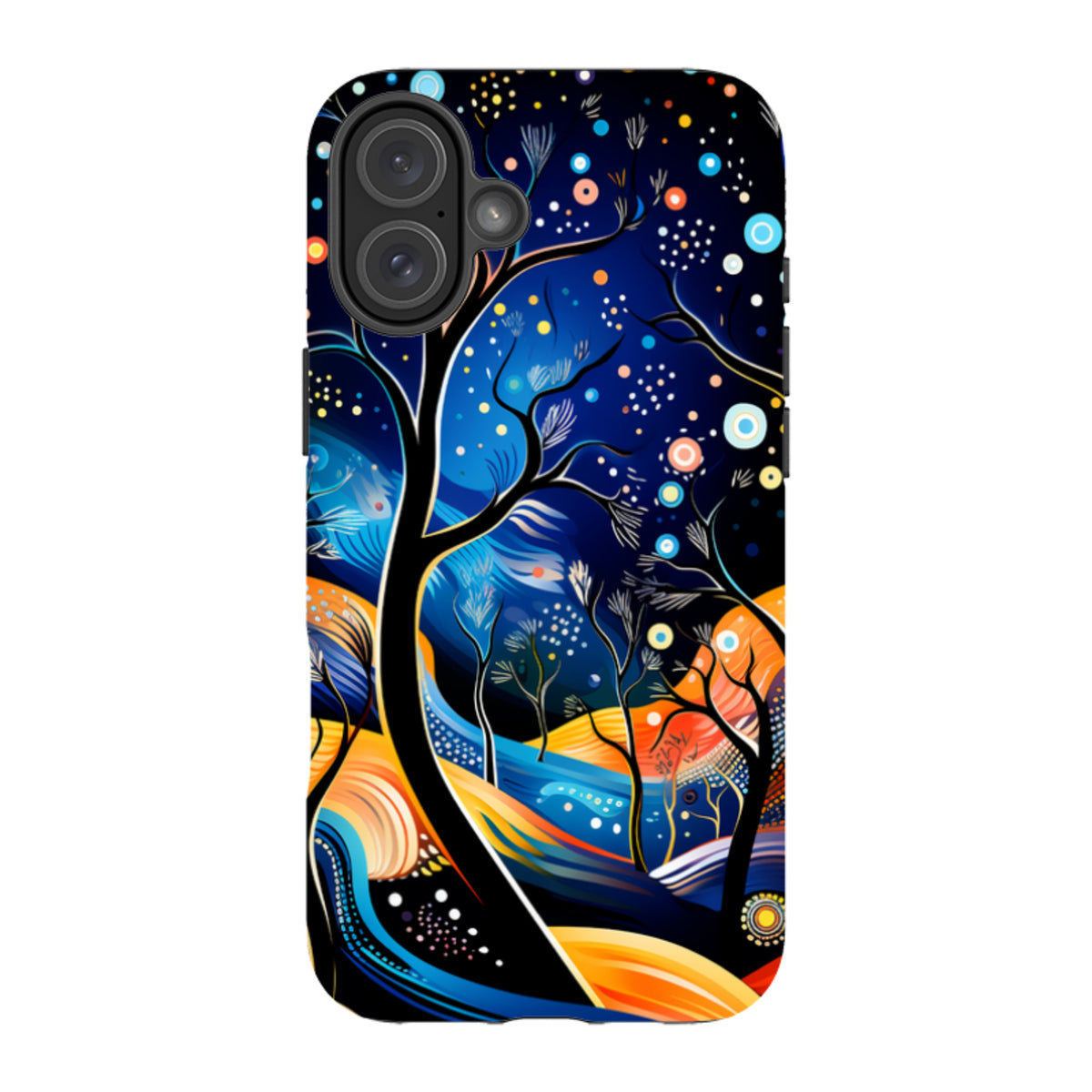 iPhone MagSafe Tough Case - Rainbow Night Stars