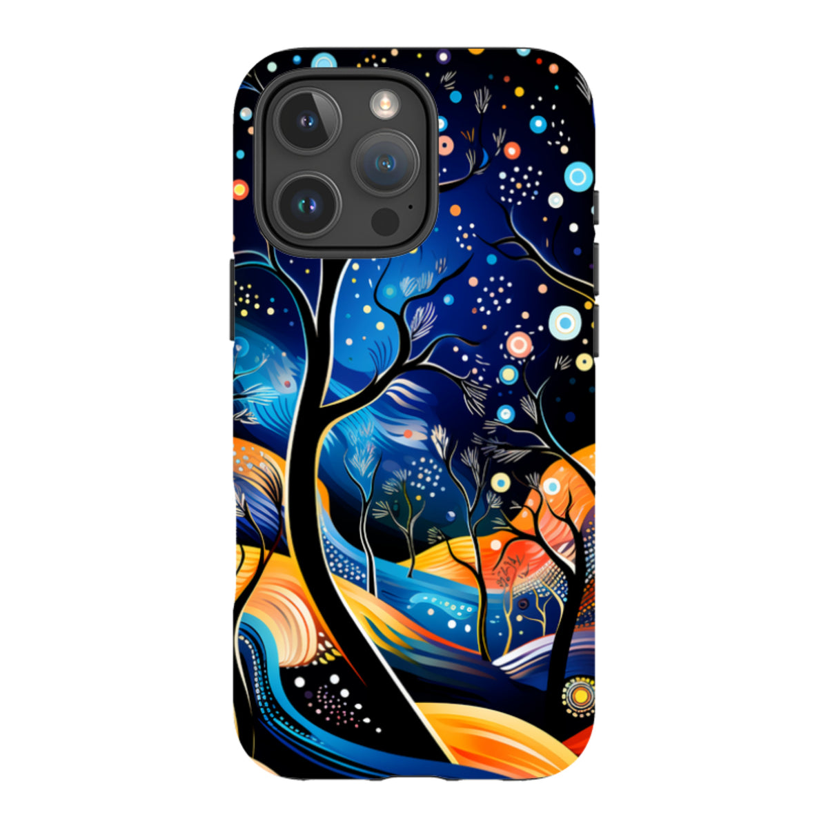 iPhone MagSafe Tough Case - Rainbow Night Stars