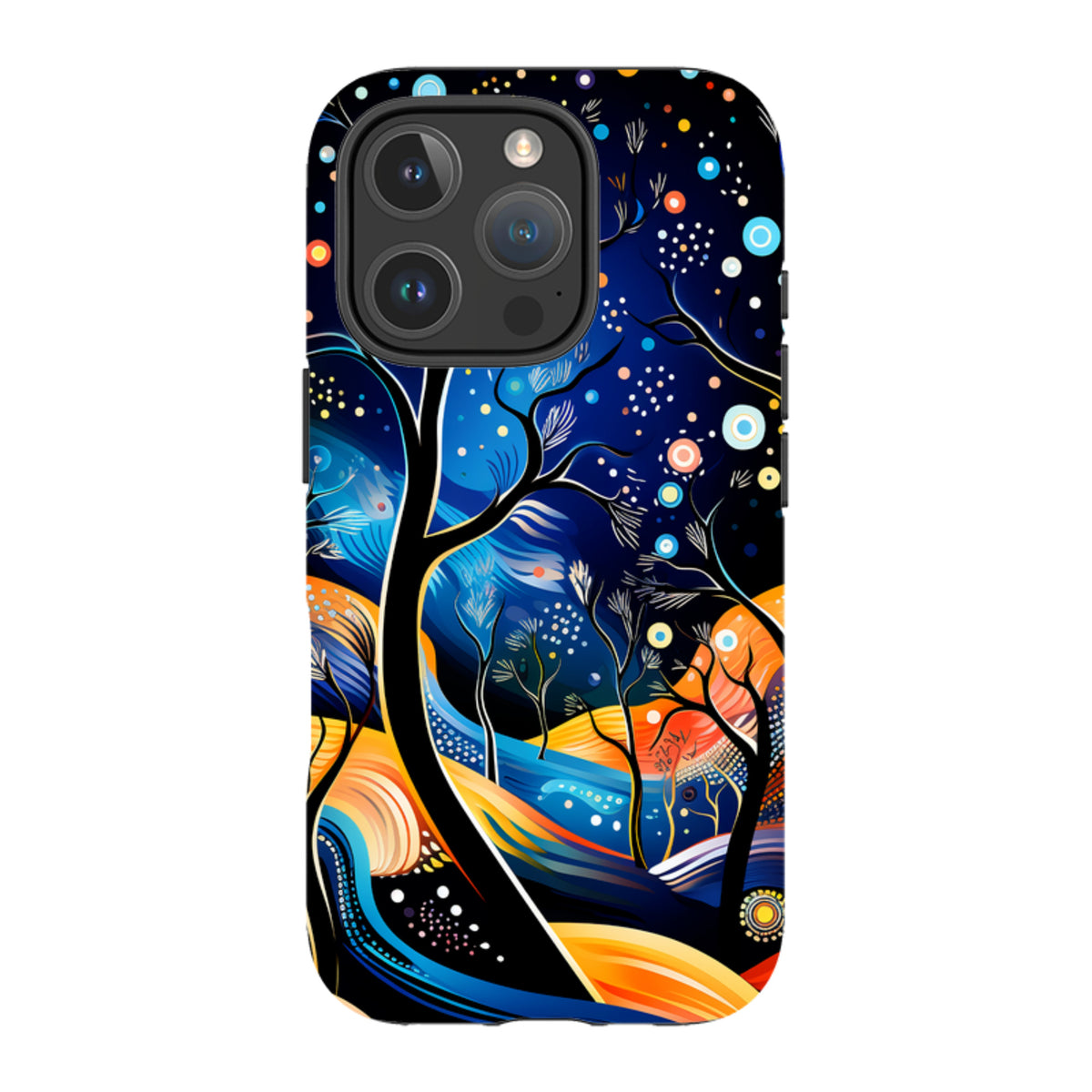 iPhone MagSafe Tough Case - Rainbow Night Stars