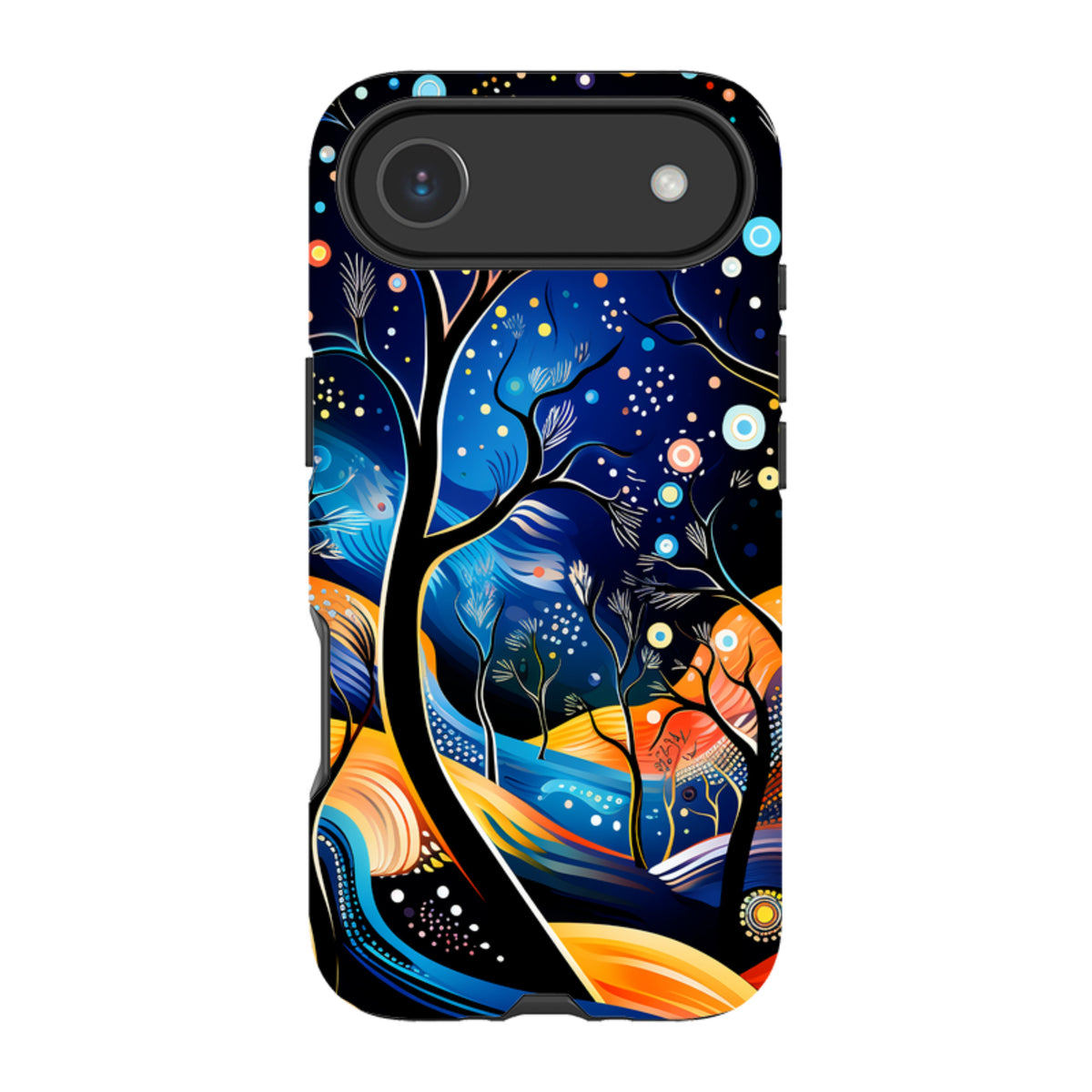 iPhone MagSafe Tough Case - Rainbow Night Stars