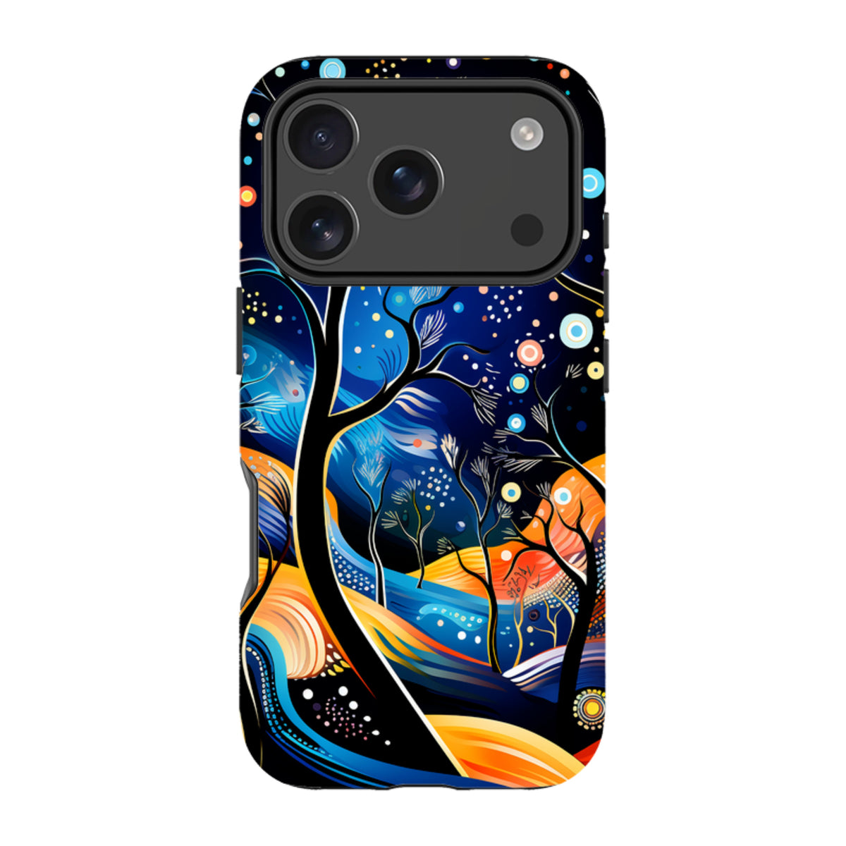 iPhone MagSafe Tough Case - Rainbow Night Stars