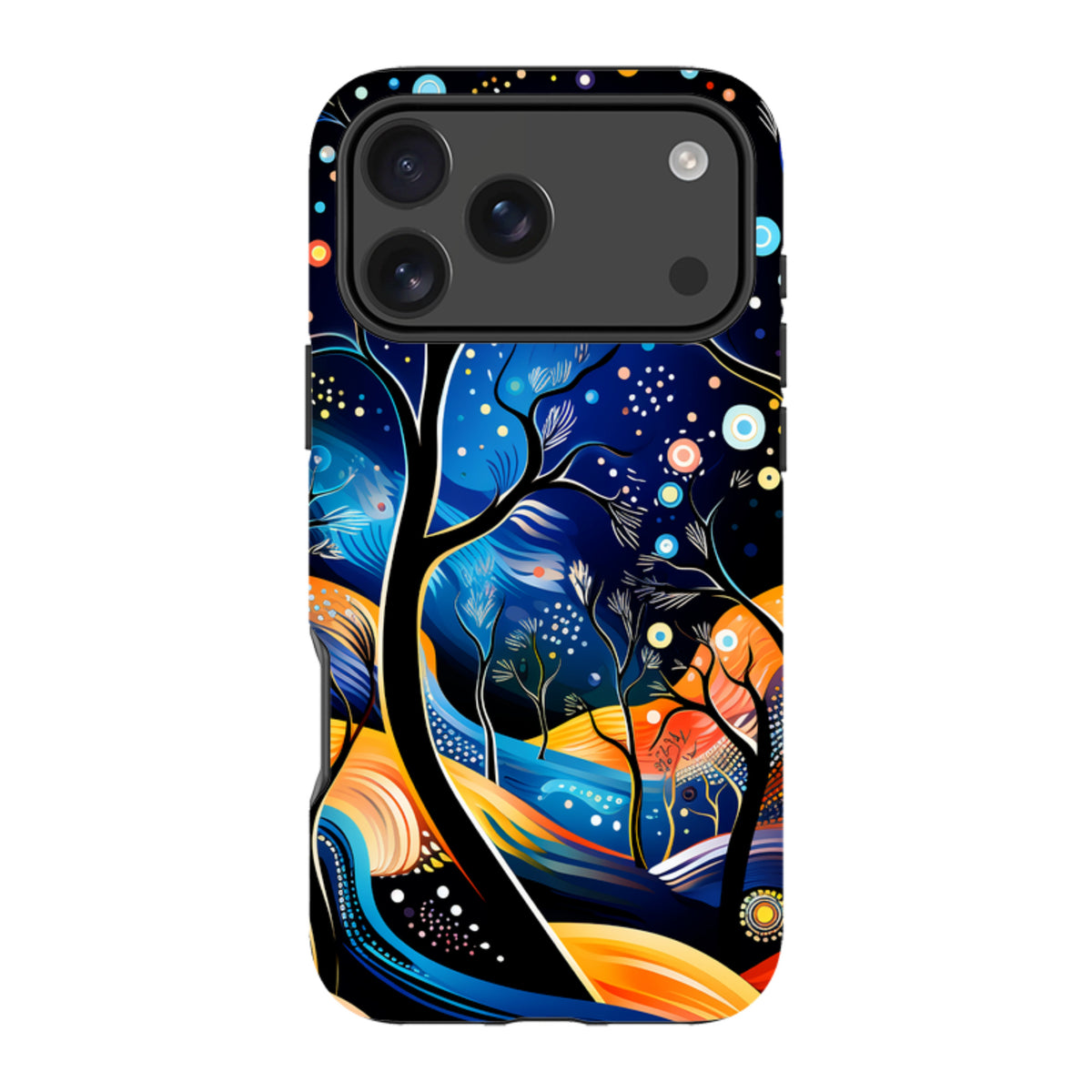 iPhone MagSafe Tough Case - Rainbow Night Stars