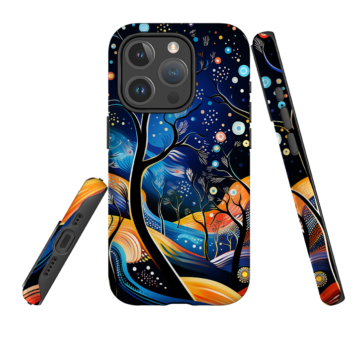 iPhone MagSafe Tough Case - Rainbow Night Stars