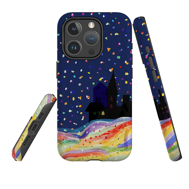 iPhone MagSafe Tough Case - Rainbow Snow By Sarah Campbell
