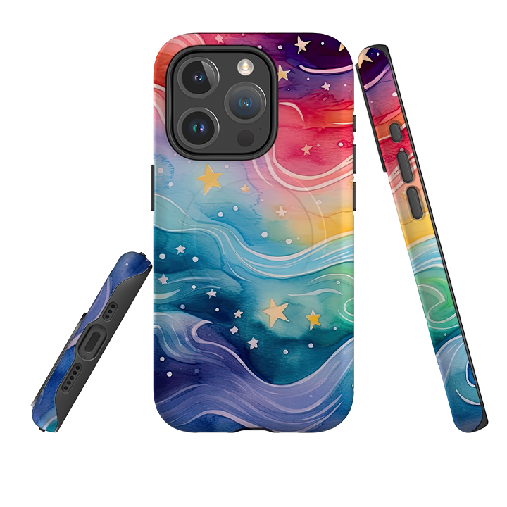 iPhone MagSafe Tough Case - Rainbow Stars IV