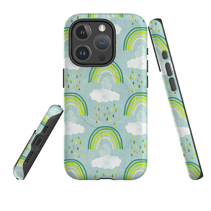 iPhone MagSafe Tough Case – Regenbogen und Kristalle von Katherine Quinn