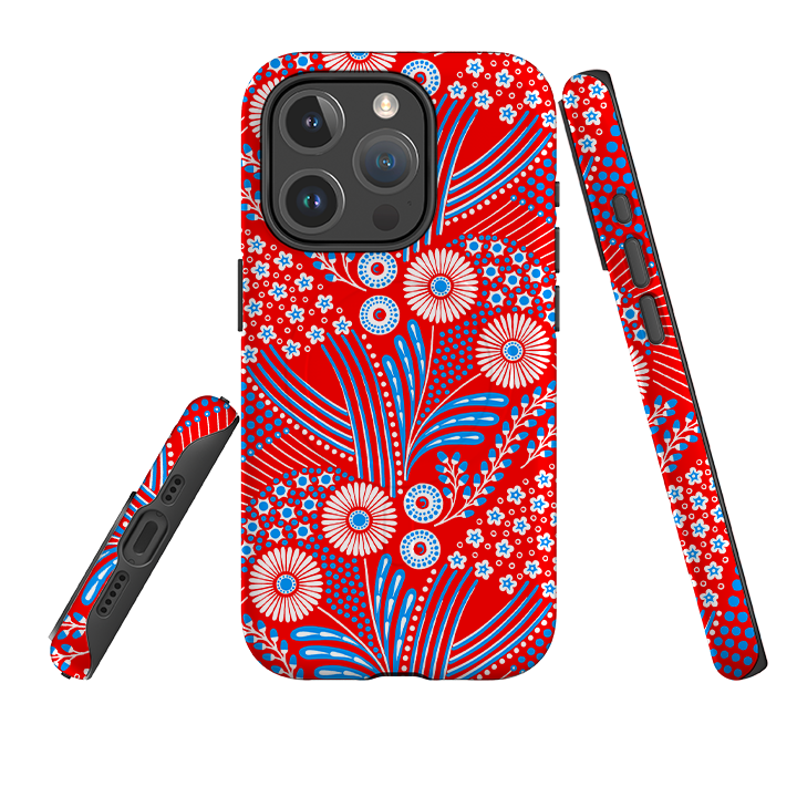 iPhone MagSafe Tough Case - Red Bouquet By Cressida Bell