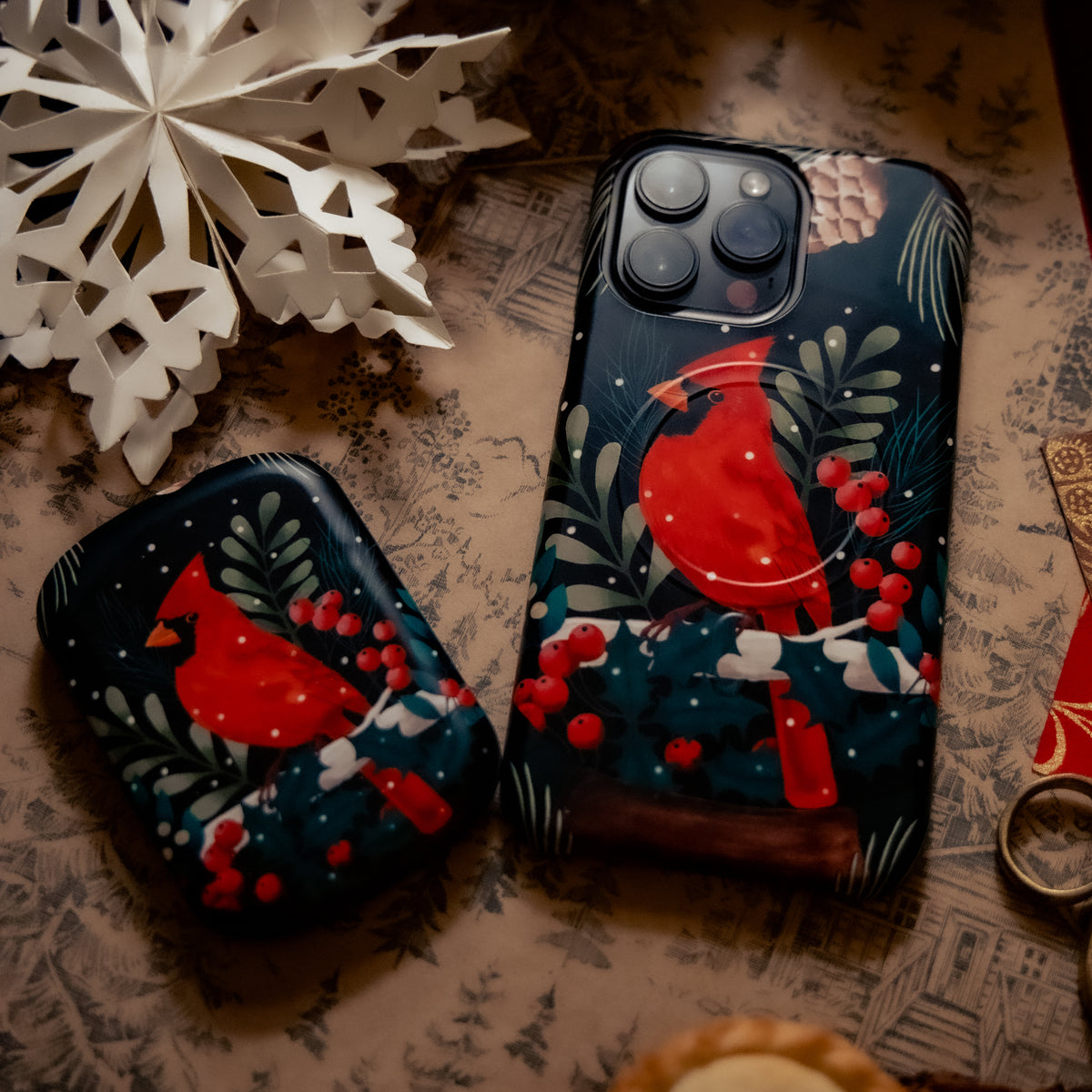 iPhone MagSafe Tough Case - Red Cardinal By Bex Parkin