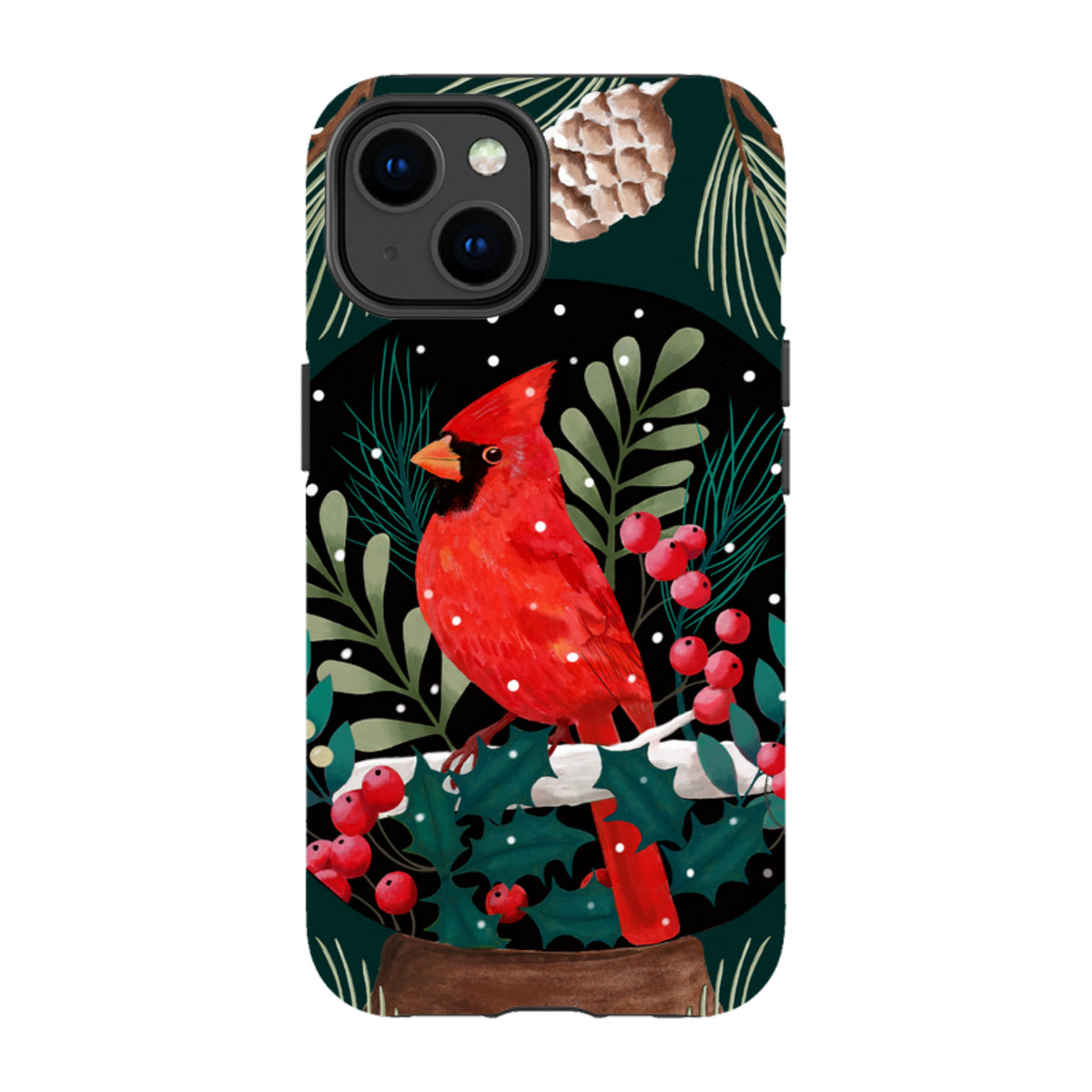 iPhone MagSafe Tough Case - Red Cardinal By Bex Parkin