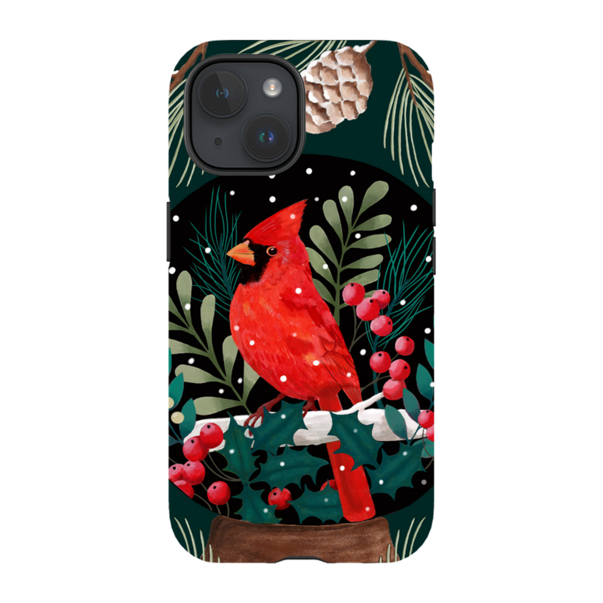 iPhone MagSafe Tough Case - Red Cardinal By Bex Parkin