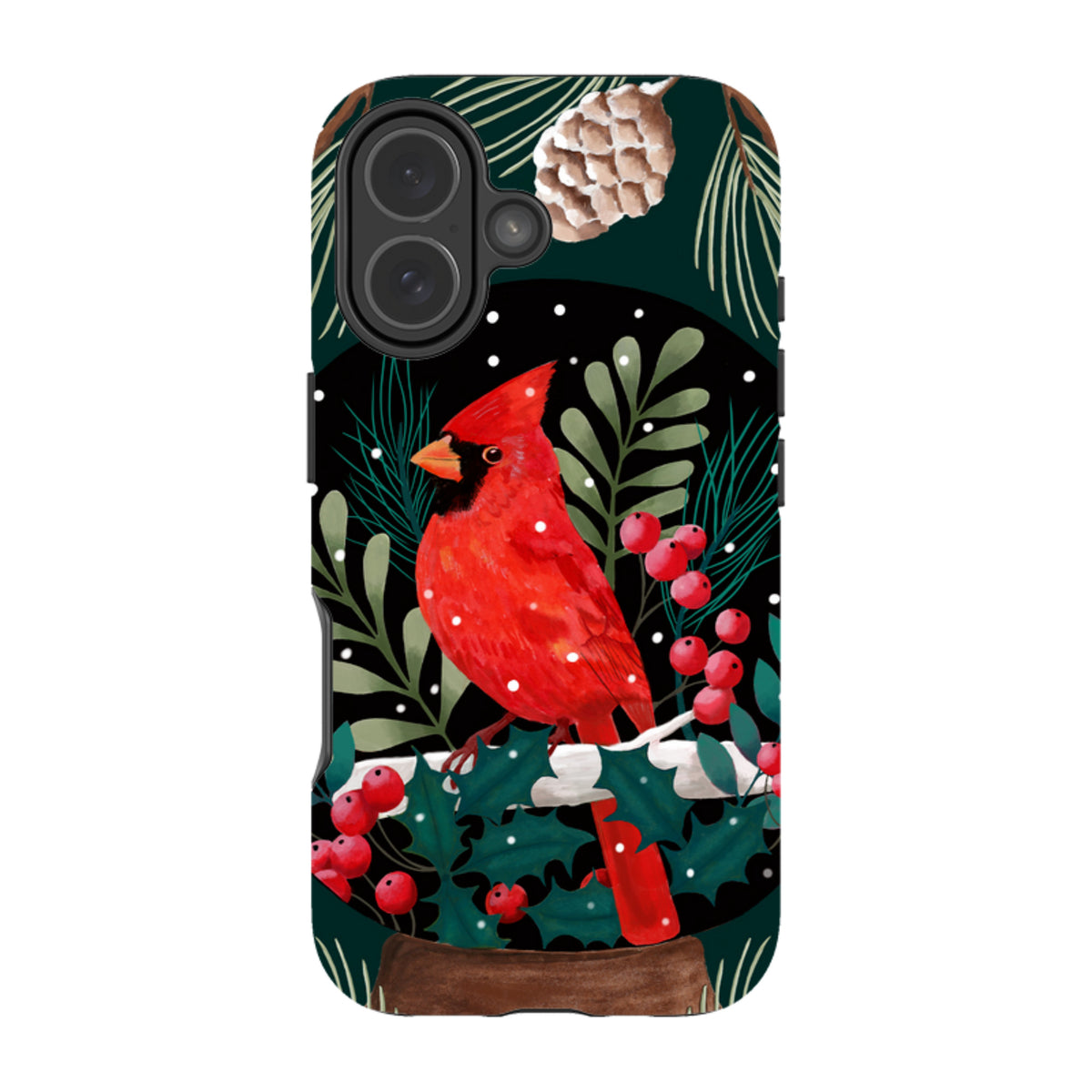 iPhone MagSafe Tough Case - Red Cardinal By Bex Parkin