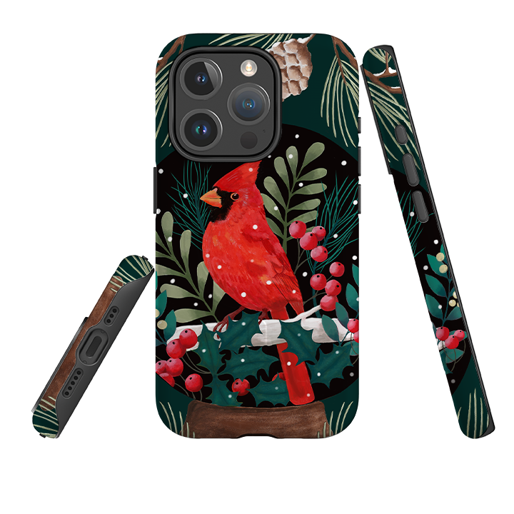 iPhone MagSafe Tough Case - Red Cardinal By Bex Parkin